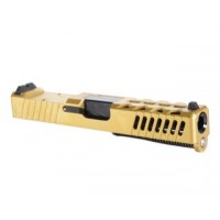 Glock 19 Compatible Slide / RMR Cut / Gold / Complete Kit